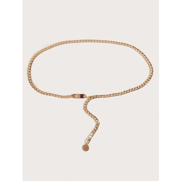 Plus Size Gold Tone Chain Belt - Picture 6 of 7